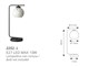 Lampe de table moderne Bolle in Éclairage