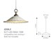 Classicaal kitchen chandelier Merletto in Lighting