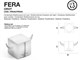 Modern illuminated storage unit Orot light Fera in Lighting