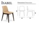 Designerstühle aus Holz und Leder Isabel in Tag