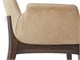 Chaise avec accoudoirs en bois et cuir Isabel Arm in Jour