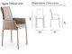 Sedia imbottita con braccioli rivestita Agata deluxe Arm in Giorno