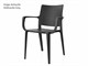 Chaises en polypropylène Adelaide Arm - 55,5x52 cm in Extérieur