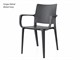 Polypropylene chairs Adelaide Arm - 55,5x52 cm in Outdoor
