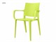 Polypropylene chairs Adelaide Arm - 55,5x52 cm in Outdoor
