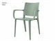 Polypropylene chairs Adelaide Arm - 55,5x52 cm in Outdoor