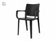 Polypropylene chairs Adelaide Arm - 55,5x52 cm in Outdoor