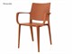 Polypropylene chairs Adelaide Arm - 55,5x52 cm in Outdoor