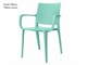 Polypropylene chairs Adelaide Arm - 55,5x52 cm in Outdoor