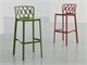 Sgabelli design Vienna Stool - 48,5x50 H65 cm in Esterno