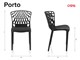 Outdoor chairs Porto - 48x58 cm in Outdoor