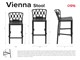 Sgabelli bar Vienna Stool - 48,5x50 H75 cm in Esterno