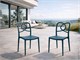 Sedie polipropilene design Havana - 45x56 cm in Giorno