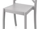 Coloured polypropylene chairs Lione - 48.5x50 cm in Outdoor