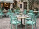 Coloured polypropylene chairs Lione - 48.5x50 cm in Outdoor