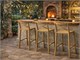 Sgabelli Bar Lione Stool - 48,5x50 H75 cm in Esterno