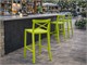 Tabourets de bar Lione Stool - 48,5x50 H75 cm in Extérieur