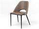 Leather chairs with iron legs Karina - 46x44 H82 cm in Living room