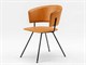 Modern design leather and iron chair Made in Italy Alice - 47x48 H78 cm in Living room