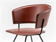 Modern design leather and iron chair Made in Italy Alice - 47x48 H78 cm in Living room