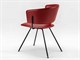 Modern design leather and iron chair Made in Italy Alice - 47x48 H78 cm in Living room
