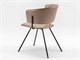 Modern design leather and iron chair Made in Italy Alice - 47x48 H78 cm in Living room