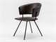 Modern design leather and iron chair Made in Italy Alice - 47x48 H78 cm in Living room