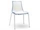 Stuhl mit weißem Rahmen Zebra Bicolore  in Tag