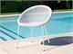 White structure chair Bon Bon  in Outdoor