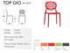 Polypropylene chair Top Gio in Outdoor