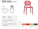 Polypropylene chair Top Gio in Outdoor