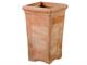 Portaombrelli quadro liscio 104 vaso in terracotta in Esterno