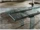 Crystal leaf table Glass in Living room