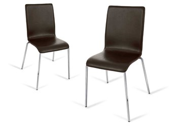 Abano chaise revêtue de cuir