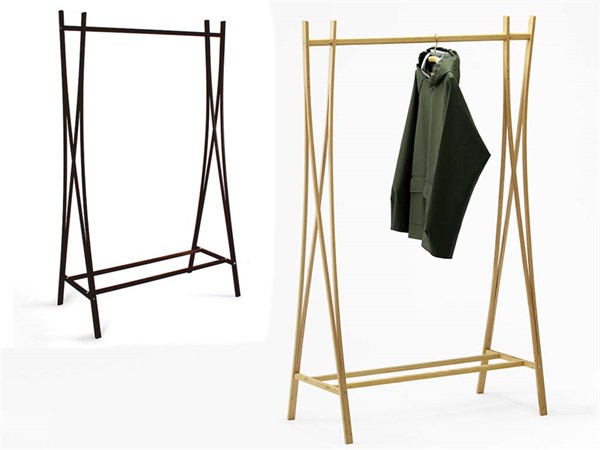 Portant vêtement en bois Tra-ra