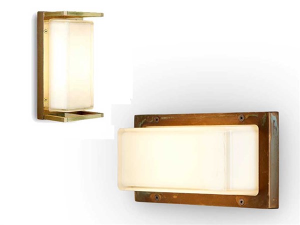 Outdoor wall lamp Ice Cubic rectangular