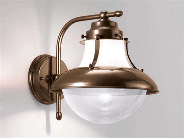 Brass outdoor lantern Brezza 185/1AP