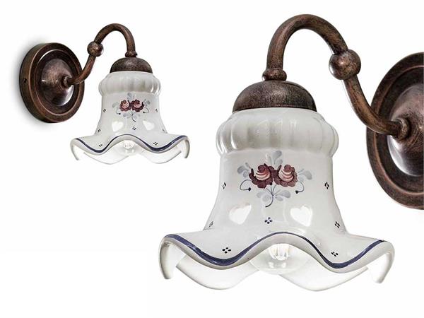 Ceramic painted lamp Chieti C172