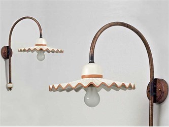 Rustic ceramic lamp Orlo