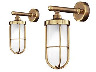 Applique ottone vintage Vicolo 160/1AP