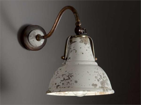 Applique ceramica con campana Lampara