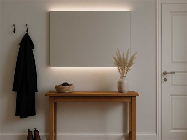 Backlit rectangular mirror Backstage