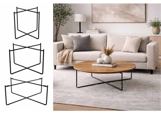 Base per tavolino Tulum