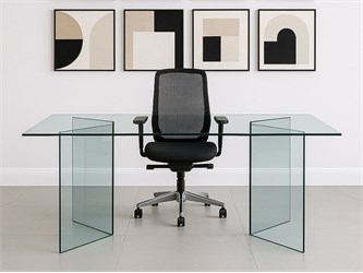 Libro Bases in curved glass for crystal table