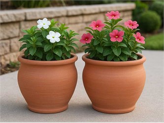 Cachepot Basic Vase aus Tonerde