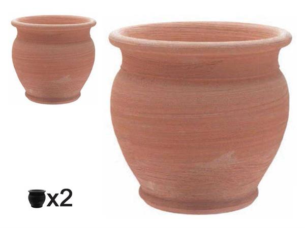 Cachepot Basic Vase aus Tonerde
