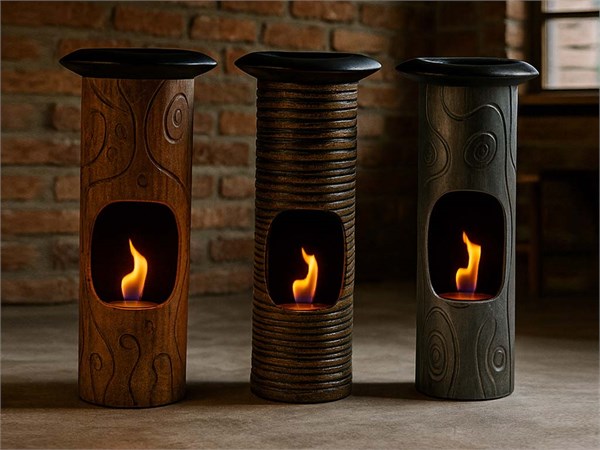 Cheminée en céramique Tondo