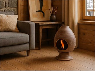 Kaminofen aus Ton Pigna