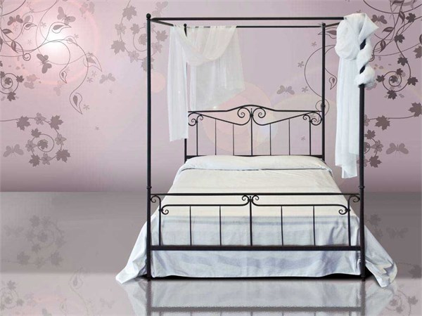 Wrought-iron poster bed Casanova