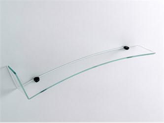 Regal aus gebogenem Glas Check